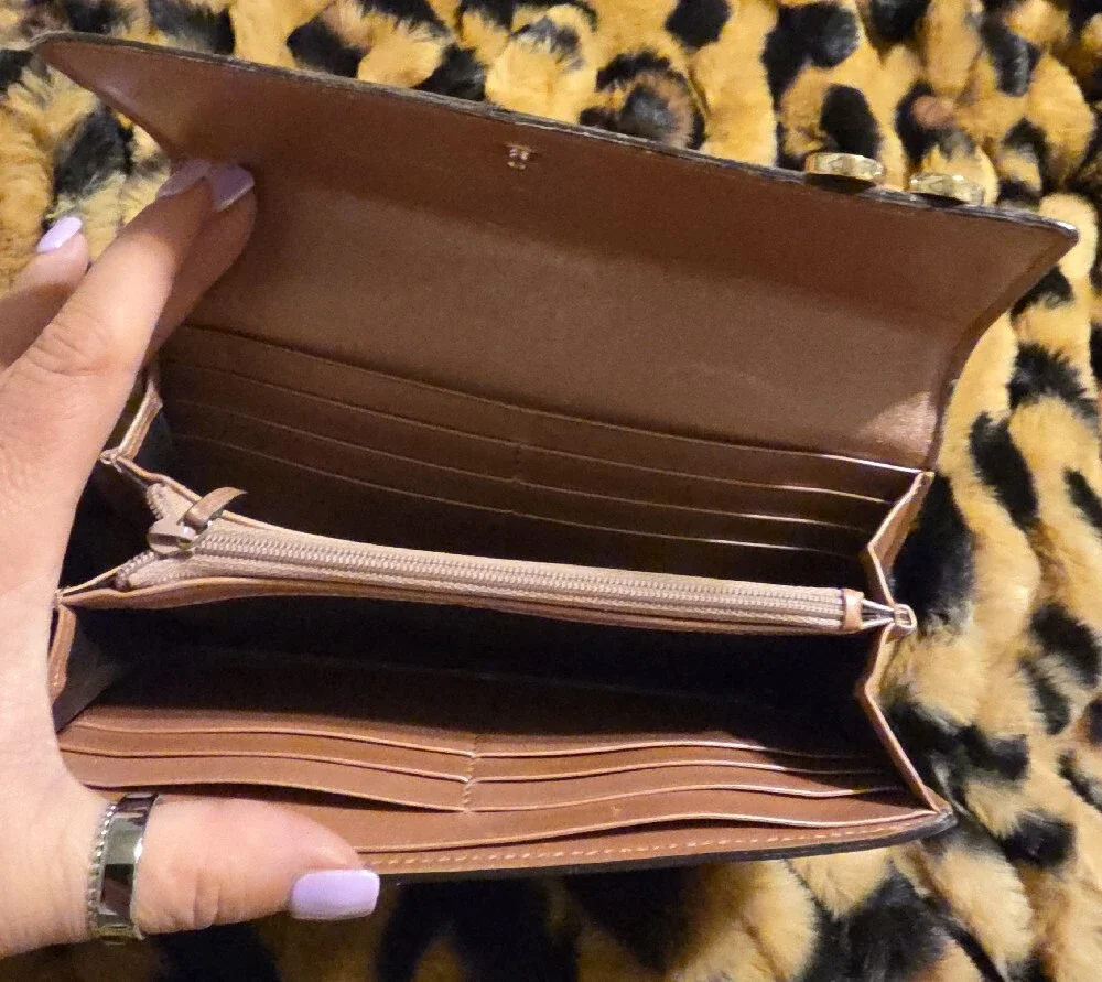 Gucci Metallic Rose Pink GG Continental Wallet with Heart Zipper Pulls